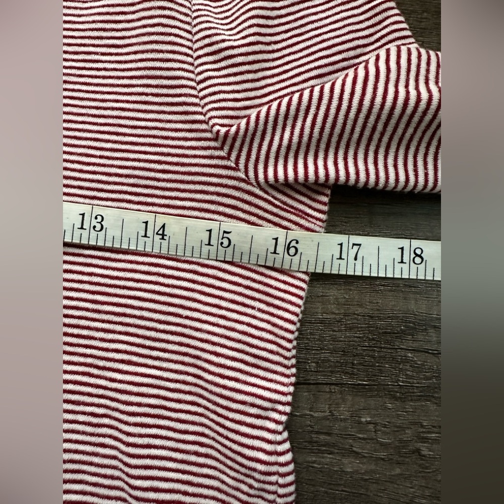 Anthropologie Ro & De Striped Bell Sleeve‎ Knit Top Size M - Picture 9 of 10